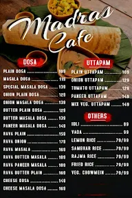 The Madras Caffee menu 1