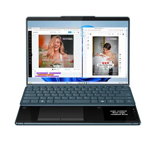 Laptop Lenovo Yoga Book 9 13IMU9 - 83FF001SVN (Ultra 7 155U) (TIDAL TEAL)