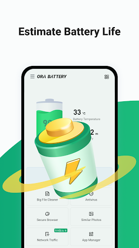 Screenshot Ora Battery, Cleaner Antivirus