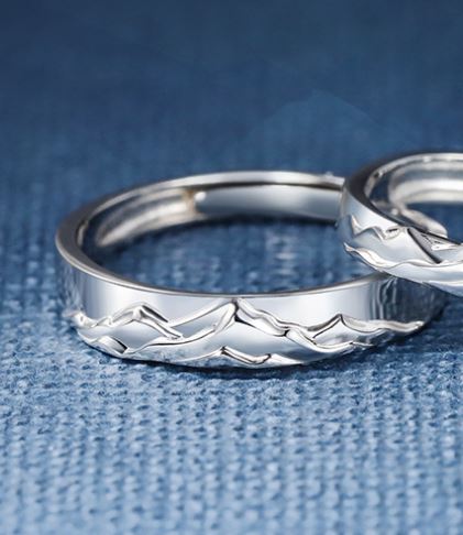 Title 6, Fashion Simple Opening Lovers Ring – Adjustable...