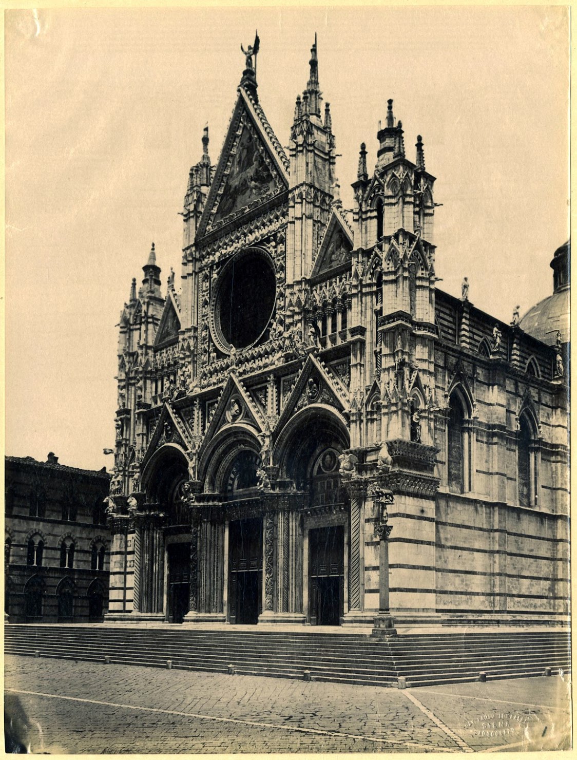 Paolo Lombardi, Italia, Duomo di Siena , circa 1880, stampa all'albume