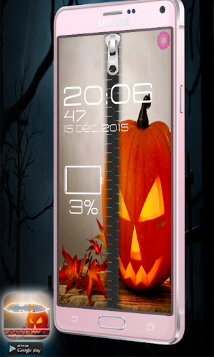 Zipper Lock Theme Halloween