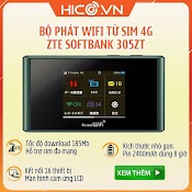 Bộ Phát Wifi Từ Sim 3G 4G, Bộ Phat Wifi Cầm Tay Nhật Bản Softbank 305Zt Màn Hình Cảm Ứng Tiện Lợi+ Quà Tặng Hấp Dẫn