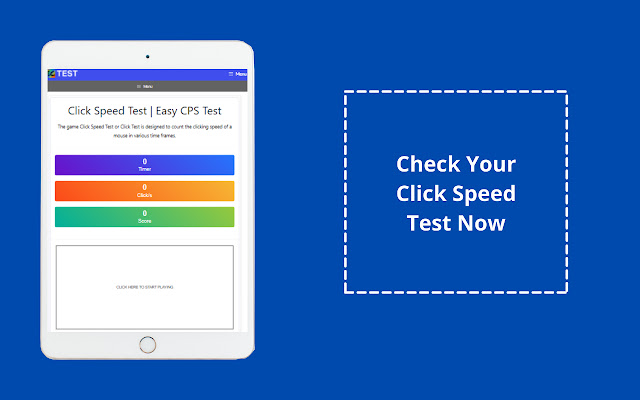 Cps Test is Check Click Per Second