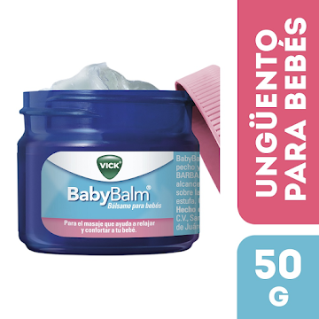 Vick BabyBalm Bálsamo Relajante Para Bebés Frasco x 50 gr  