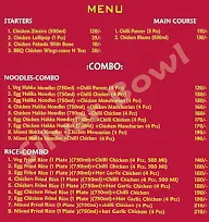 Silver Bowl Fast Food menu 1