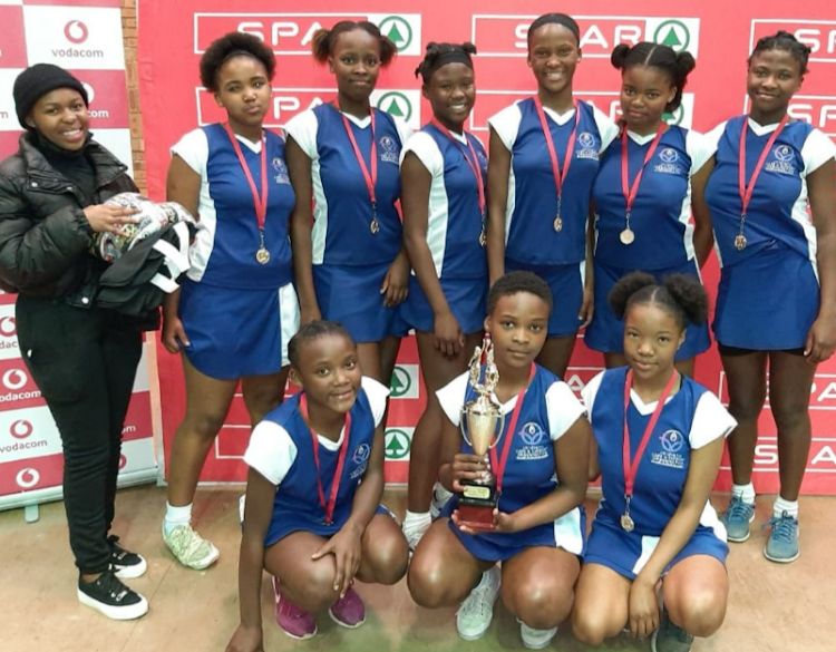 The Amigo Stars, winners of the U16 section of the Noxolo Gxekwa memorial netball tournament held at Nelson Mandela University’s Missionvale campus