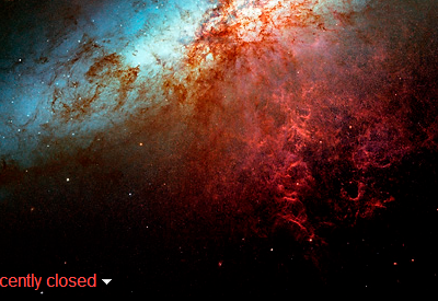 StarburstGalaxy1-1280 OpticRed Hubble4 Theme