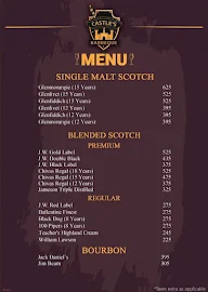 Castle's Barbeque menu 1