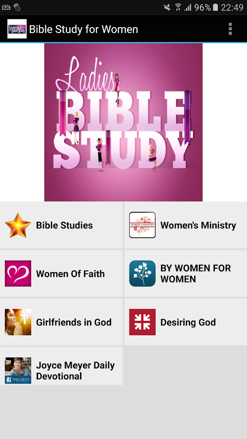Android application Bible Study for Women Free screenshort