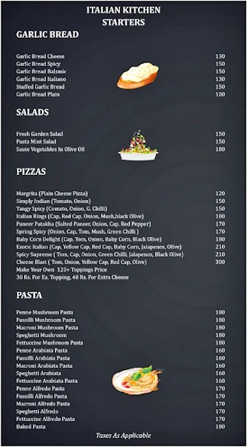 RR62 - Cafe & Kitchen menu 