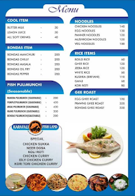 Karavali Fishland menu 1