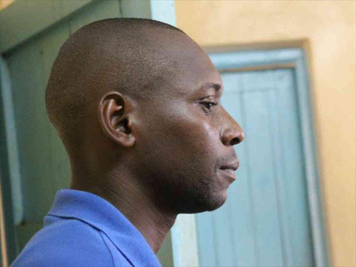 Lare Administration Police officer Joseph Mutua who was sentenced to 20 years in prison for defiling and impregnating 13-year old girl in 2010, October 27, 2016. /KIRIMI MURITHI