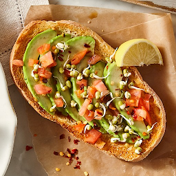 Toast à l’avocat Sans Gluten