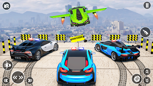 Flying Car Robot Shooting Game screenshot #1