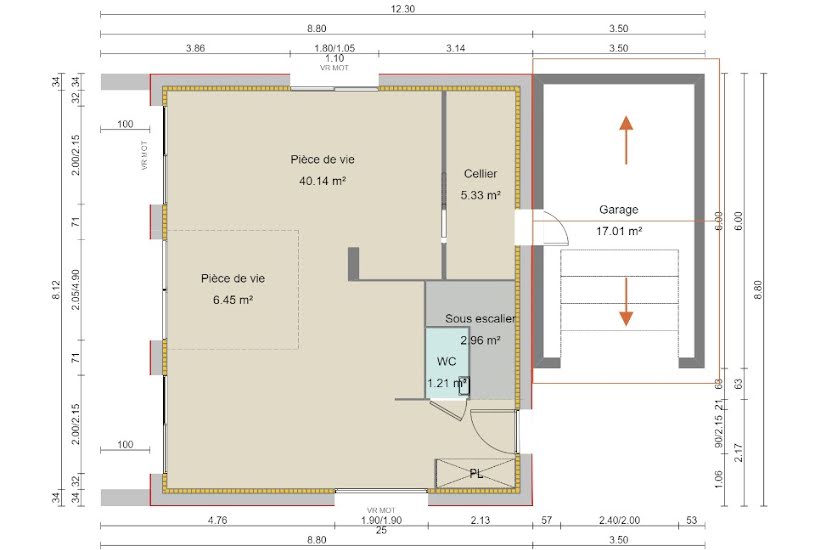  Vente Terrain + Maison - Terrain : 740m² - Maison : 100m² à Gap (05000) 