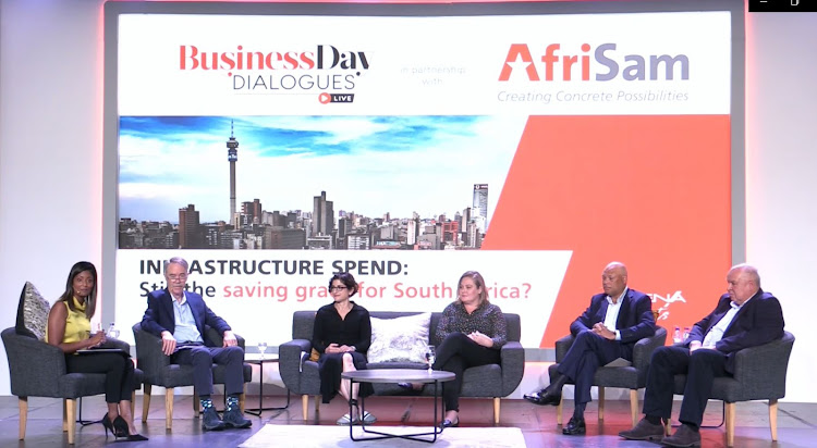 The panel of speakers during a recent Business Day Dialogue, in partnership with construction materials supplier, AfriSam. Picture: SUPPLIED