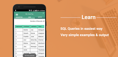 SQL Code Play Screenshot