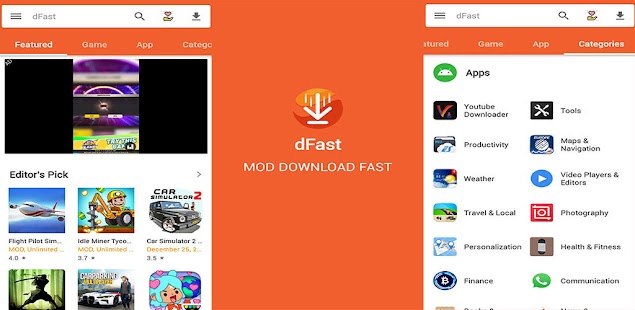 dFast App Apk Games para Android - Download