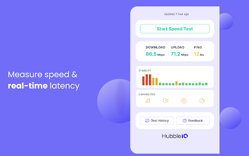 Speed Test AI para Chrome - Test de velocidad WiFi gratis