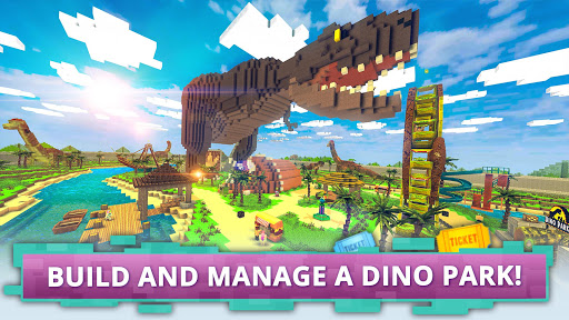 Dino Theme Park Craft: Ride Dinosaur Rollercoaster screenshots 4