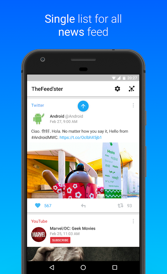    Feedster - Your news feed from social networks- screenshot  