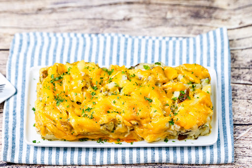 Old-Fashioned Potato Loaf on a serving platter.