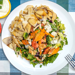 Fattoush Salad with Protein