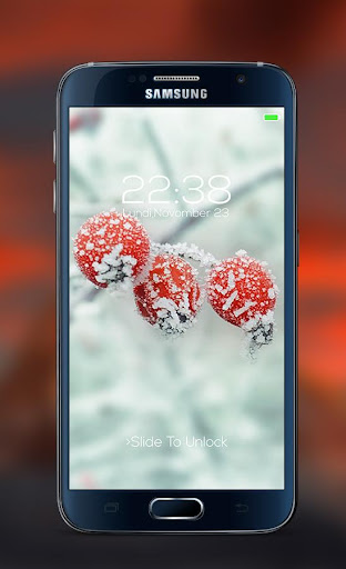 Snow password Lock Screen