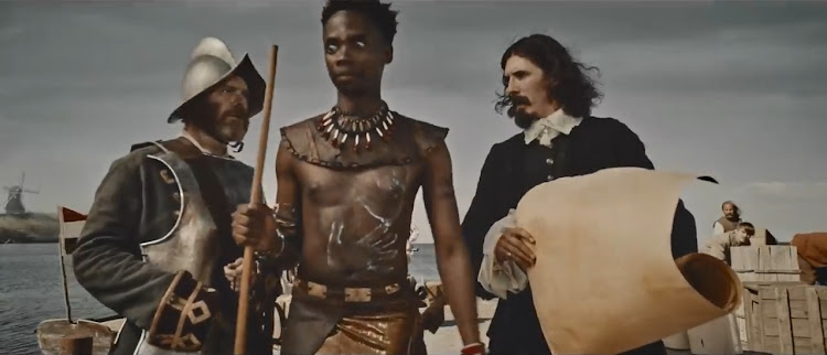 A screenshot from Chicken Licken’s banned commercial about the adventures of Mjohnana.