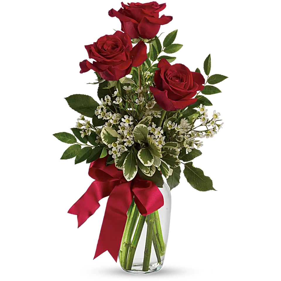 Tri ruže - Sladak buket od tri ruže će preneti poruku dragoj osobi.