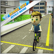 Kids School Race Bicycle Rider  Icon