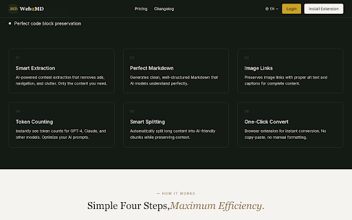Web2MD - Web to Markdown screenshot 3