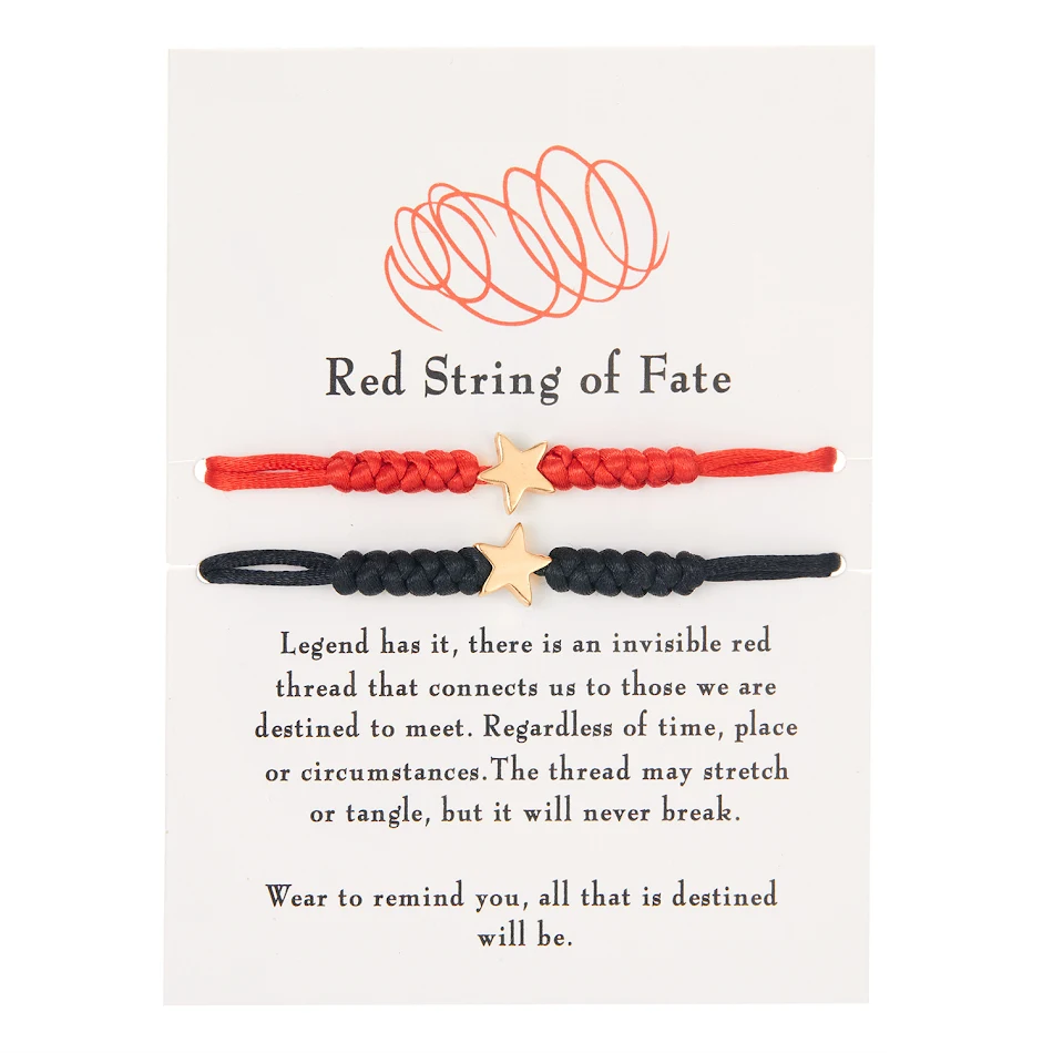 Red Rope Love geluksarmband met 6 knopen voor liefde en bescherming. Rood armbandje, geluksbrenger, ideaal cadeau.
