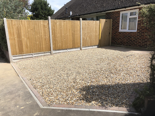 Gravel and fencing