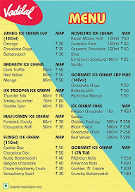 Vadilal Happiness menu 2