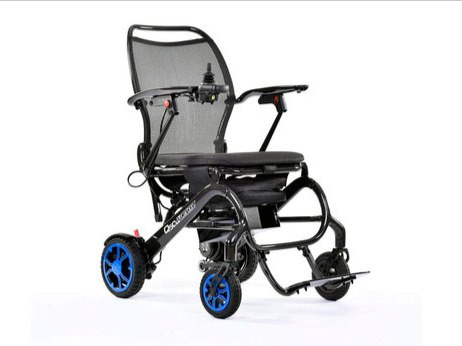 Silla ruedas eléctrica plegable Q50 carbón