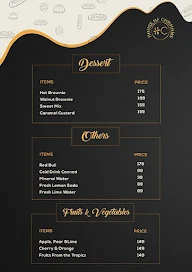 House of Commons menu 8