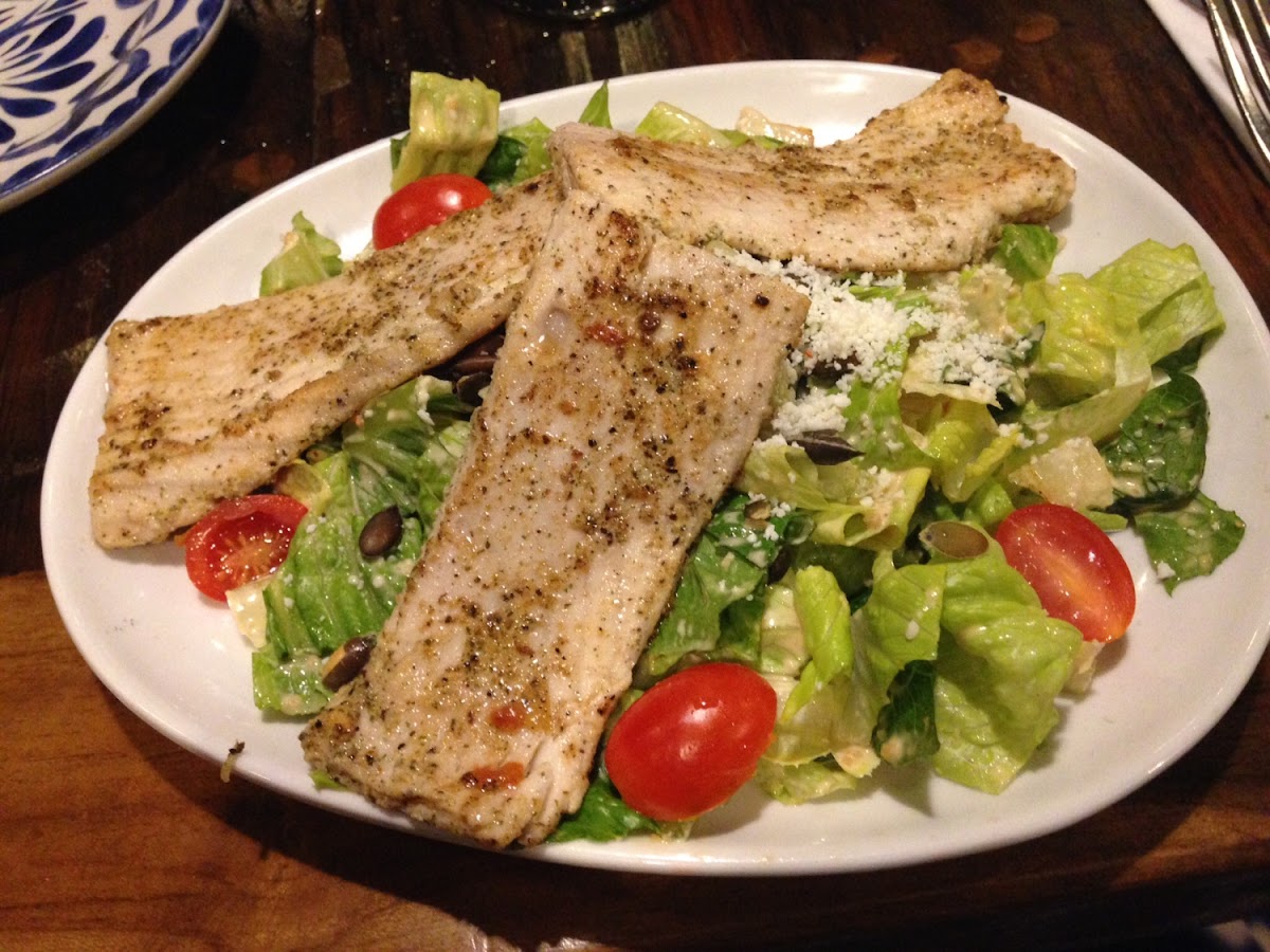 Cesar salad with grilled Ono, this was amazing!