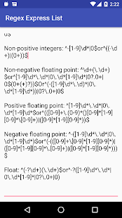 Regex Express List 1.0 APK + Mod (Uang yang tidak terbatas) untuk android