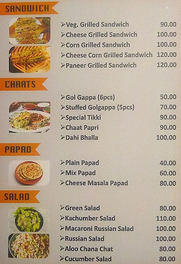 Chaugaan Food Court menu 