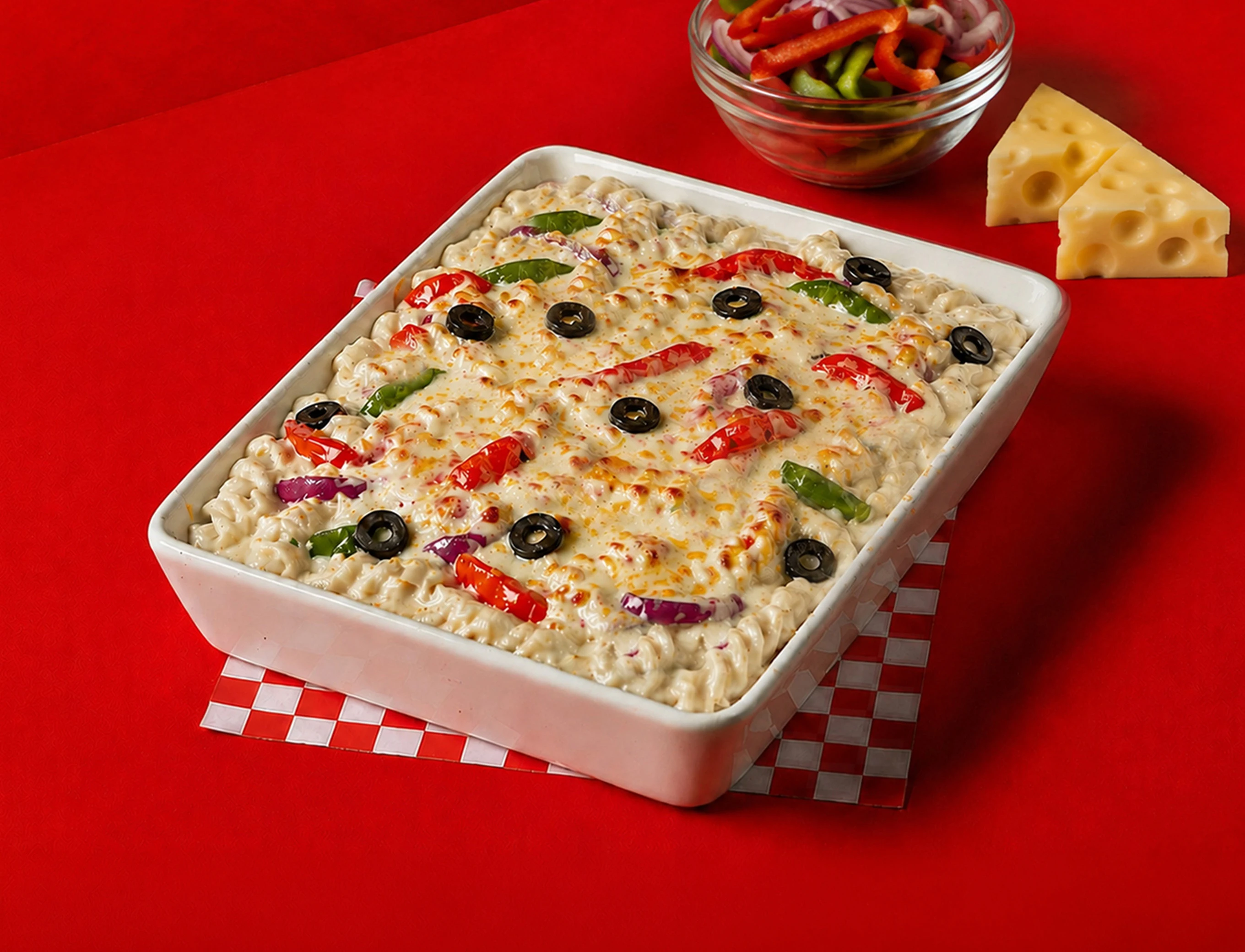 Classic White Sauce Pasta Veg
