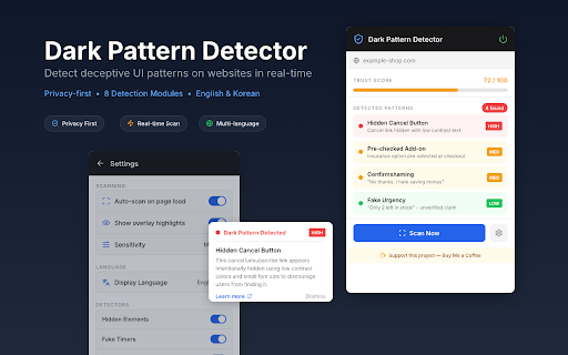 Dark Pattern Detector screenshot 1