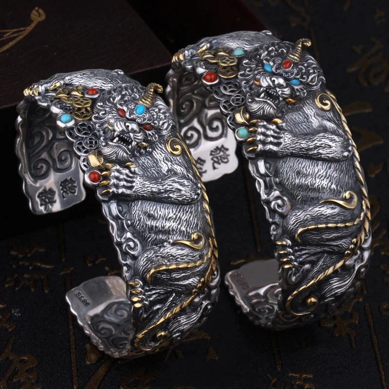 Title 5, Heren Armband Open Gepersonaliseerd Trendy Domi...