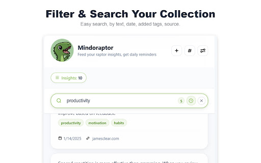 Mindoraptor - Smart Insight Collector screenshot 5