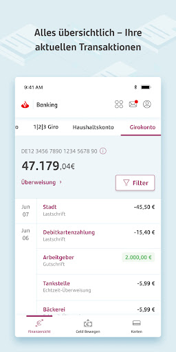 Screenshot Santander Banking