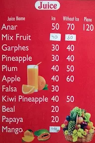 Jawahar Juice & Fruit Center menu 2