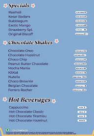 Keventers - Milkshakes & Desserts menu 1