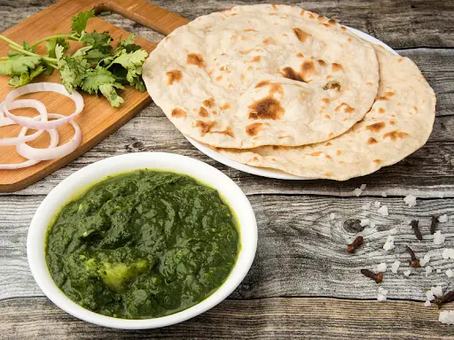 Aloo Palak With 2 Roti