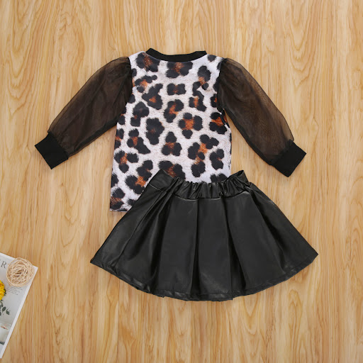 Title 5, Fashion Leopard Skirt Suit Girl Stylish outfit ...